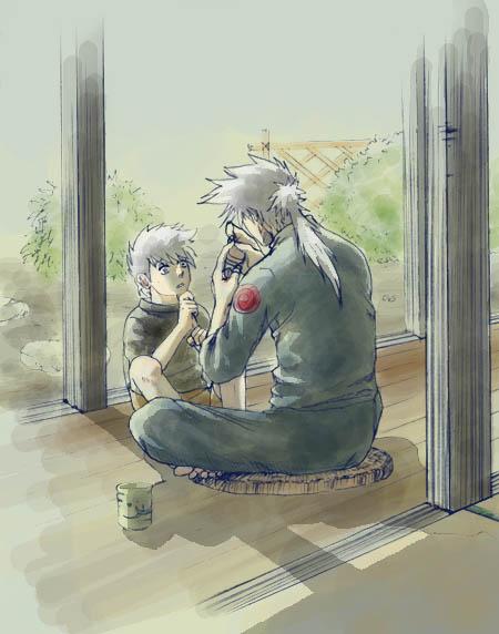 Kakashi-kun and his dad Sakumo-sama (4)